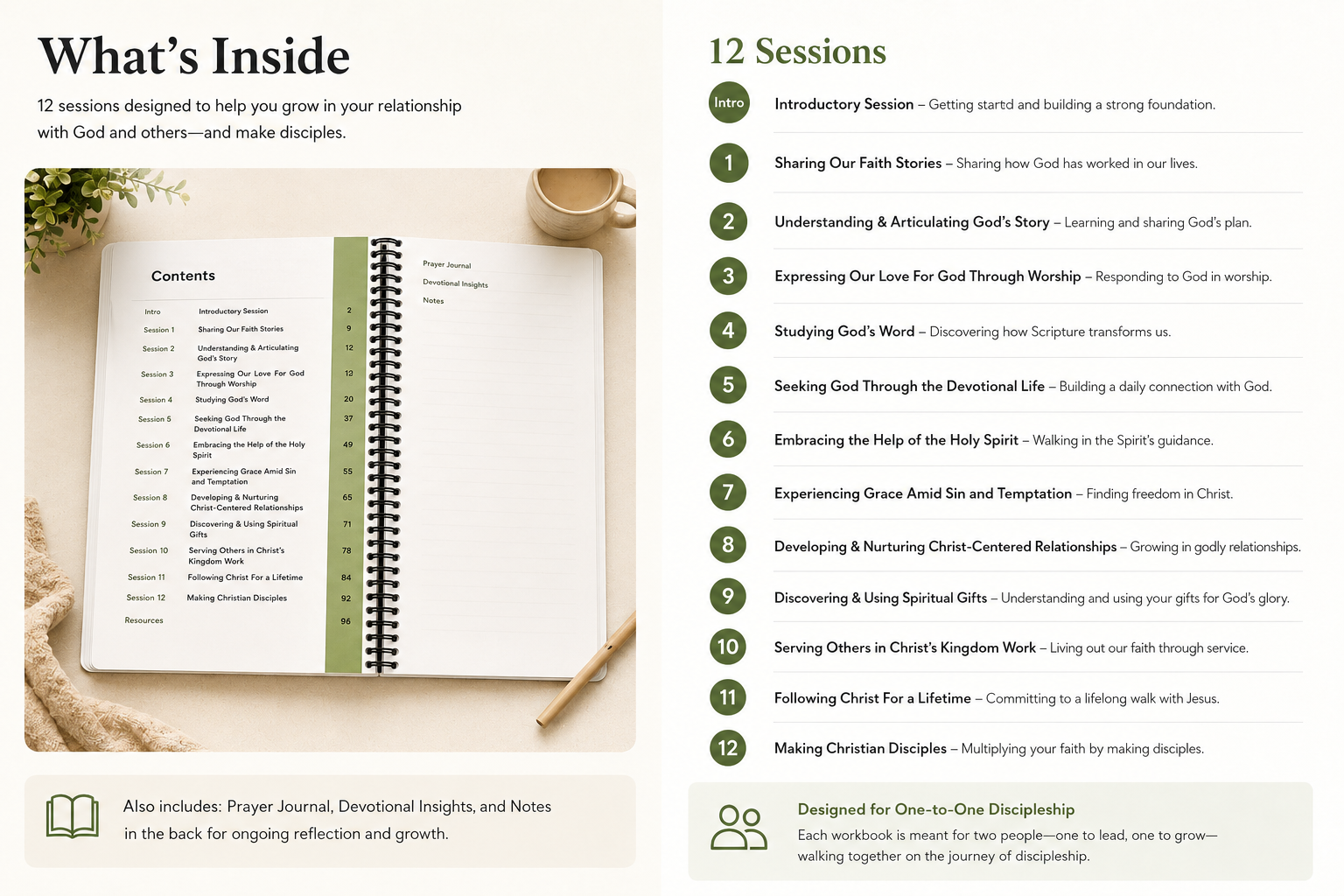 Our Mission: Designed for One-to-One Discipleship